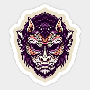 Japanese Monkey Mask Sticker